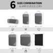 Compression Mesh Travel Cubes Packing Bags - Red (6 in 1) - 3