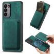 Samsung Galaxy A41 Retro Leather Card Bag Magnetic Phone Case Green - 1