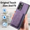 Samsung Galaxy A41 Retro Leather Card Bag Magnetic Phone Case Purple - 6
