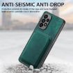 Samsung Galaxy A21s Retro Leather Card Bag Magnetic Phone Case Green - 5