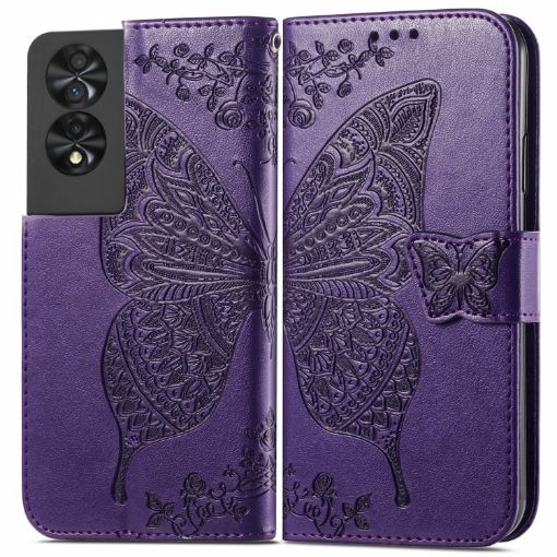 TCL 40 NXTpaper 4G Butterfly Love Flower Leather Phone Case - 1
