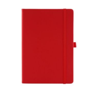 Picture of A5 Business Office Strap Notebook Students Diary Recording Notes (Red)