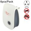 Ultrasonic Cockroach Mosquito Pest Repeller 6pcs UK Plug - 1