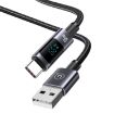 USAMS USB to Type-C 6A Fast Charge Data Cable, 1.2m - Black - 1