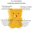 Baby Bathing Wood Pulp Sponge Duck - 4