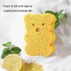 Baby Bathing Wood Pulp Sponge Duck - 6