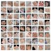 Picture of 24pcs/box Handmade Nail Glitter Nail Jelly Glue Finished Patch, Color: BY1089 (Wear Tool Bag)