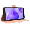 TCL 502 Pink Leather Phone Case with Card Slots - 7