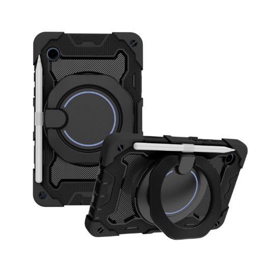Samsung Galaxy Tab A9 Armor Silicone Tablet Case - Black - 1
