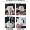 1m Fully Automatic Washing Machine Water Inlet Hose Adapter - 8