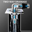 Elbow Type Washing Machine Floor Drain Joint Pipe Connector A4 - 6