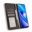 Blackview A200 Pro Leather Phone Case - Magnetic Buckle, Retro Texture (Black) - 4