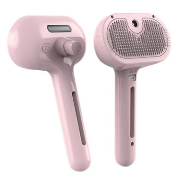 RK56 USB Charging Spray Pet Grooming Comb - Pink - 1