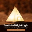 Picture of ZAY-L05 Tent-Shape USB Charging Timer Night Light Wild Camping Atmosphere Light (Khaki)