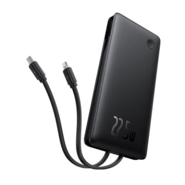 Picture of Baseus Airpow Lite 22.5W 10000mAh Power Bank Dual-Cable Version (Black)