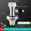 Picture of Three Head Washing Machine Floor Drain Joint Pipe Connector, Spec: B4