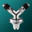 Y-shape Washing Machine Floor Drain Joint Pipe Connector C4 - 1