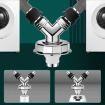 Y-shape Washing Machine Floor Drain Joint Pipe Connector C4 - 3