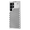 Samsung Galaxy S23 Ultra 5G R-JUST RJ58 Aromatherapy Metal Cooling Phone Case Silver - 1