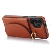 Samsung Galaxy A13 4G/5G YM007 Ring Holder Card Bag Phone Case (Brown) - 5