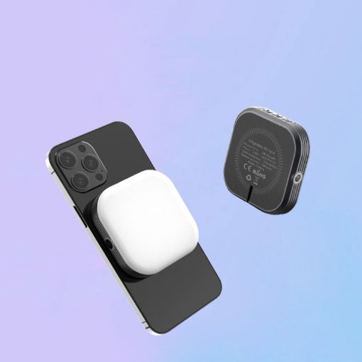 Mini Magnetic Fill Light Rechargeable Tri-Color Temperature Selfie Light - 1
