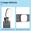 Mini Magnetic Fill Light Rechargeable Tri-Color Temperature Selfie Light - 7
