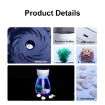 Mini USB Car Home Colorful Light Bottle Micro Landscape Humidifier White - 3