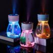 Mini USB Car Home Colorful Light Bottle Micro Landscape Humidifier White - 7