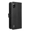 Black Diamond Texture Leather Phone Case for Boost Mobile Bounce 4G - 3