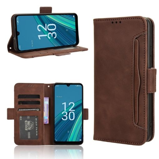 Cricket Debut S2 U380AC Leather Phone Case (Brown) - 1