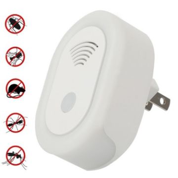 Picture of Adjustable Night Light Ultrasonic Mosquito Repeller Mini Home Electronic Mouse Repeller, Spec: AU Plug (White)