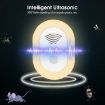 Adjustable Night Light Ultrasonic Mosquito Repeller EU Plug White - 7