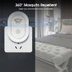 Adjustable Night Light Ultrasonic Mosquito Repeller EU Plug White - 8