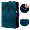 Samsung Galaxy Tab S9 FE Cartoon Sakura Cat Embossed Leather Tablet Case Blue - 4