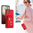 Samsung Galaxy A12 Red PU Phone Case with Lanyard - 5