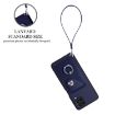 Samsung Galaxy A12 Card Bag Ring Holder PU Phone Case Blue - 3