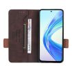 For Honor X7b Leather Phone Case - Brown - 4