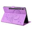 Samsung Galaxy Tab S9 FE Love Butterfly Embossed Leather Tablet Case - Purple - 3