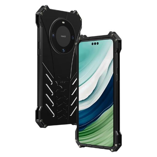 R-JUST Batman Metal Phone Case for Huawei Mate 60 - Black - 1