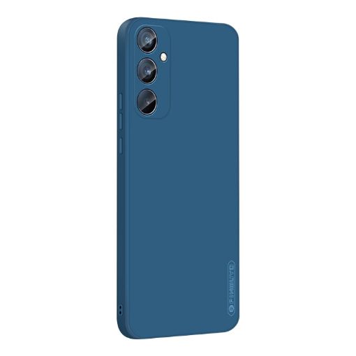 Samsung Galaxy A35 5G Liquid Silicone TPU Phone Case (Blue) - 1