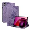 Lenovo Tab M11/Xiaoxin Pad 11 2024 Purple Butterfly Flower Leather Case - 1