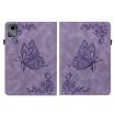 Lenovo Tab M11/Xiaoxin Pad 11 2024 Purple Butterfly Flower Leather Case - 2