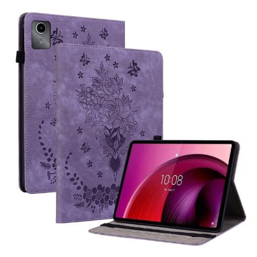 Lenovo Tab M11/Xiaoxin Pad 11 2024 Purple Leather Tablet Case - 1