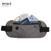 Picture of Passport Fit Invisible Waterproof Cell Phone Waist Pack Anti-theft Brush Travel Document Organizer Bag (Light Grey)