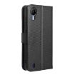 Cricket Debut S2 U380AC Diamond Texture Leather Phone Case - Black - 3