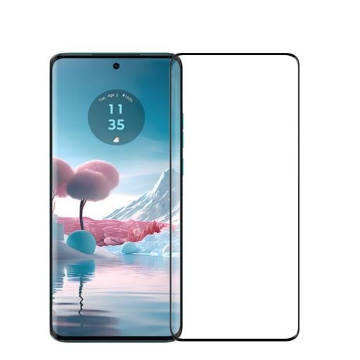 Motorola Moto Edge 40 Neo Tempered Glass Film - Black - 1