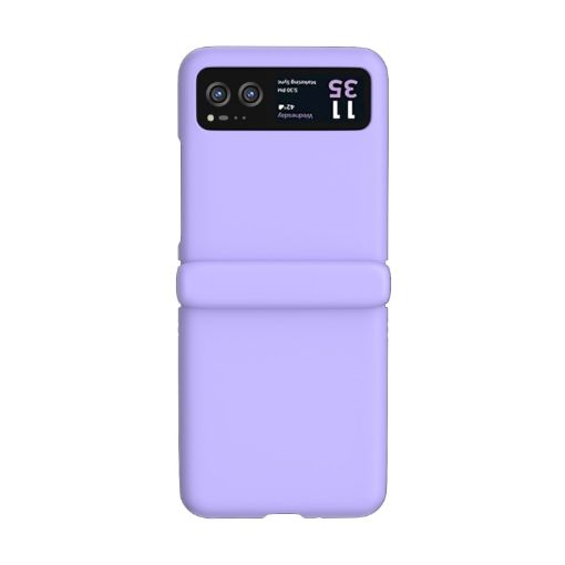 Motorola Razr 40 3 in 1 Skin Feel PC Phone Case - Sakura Purple - 1