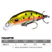 PROBEROS DW577 8003 Hook 5.3cm 4.6g Sinking Minnow Lure - Color F - 6