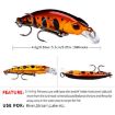 PROBEROS DW577 8003 Hook 5.3cm 4.6g Sinking Minnow Lure - Color F - 7