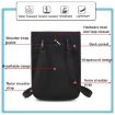 Picture of Passport ID Bag Anti-Theft Brush Card Bag Multi-Functional Neck Cell Phone Bag (Black)